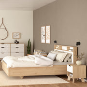 Ikast Nightstand 1 Drawer in Jackson Hickory and White – image 7