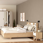 Ikast Nightstand 1 Drawer in Jackson Hickory and White – image 8