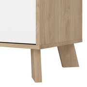 Ikast Sideboard 4 Doors + 1 Drawer in Jackson Hickory and White – image 10