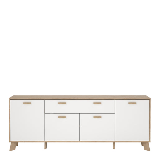 Ikast Sideboard 4 Doors + 1 Drawer in Jackson Hickory and White – image 2