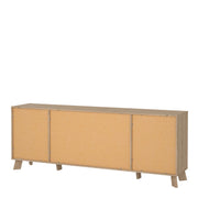 Ikast Sideboard 4 Doors + 1 Drawer in Jackson Hickory and White – image 5