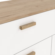 Ikast Sideboard 4 Doors + 1 Drawer in Jackson Hickory and White – image 9