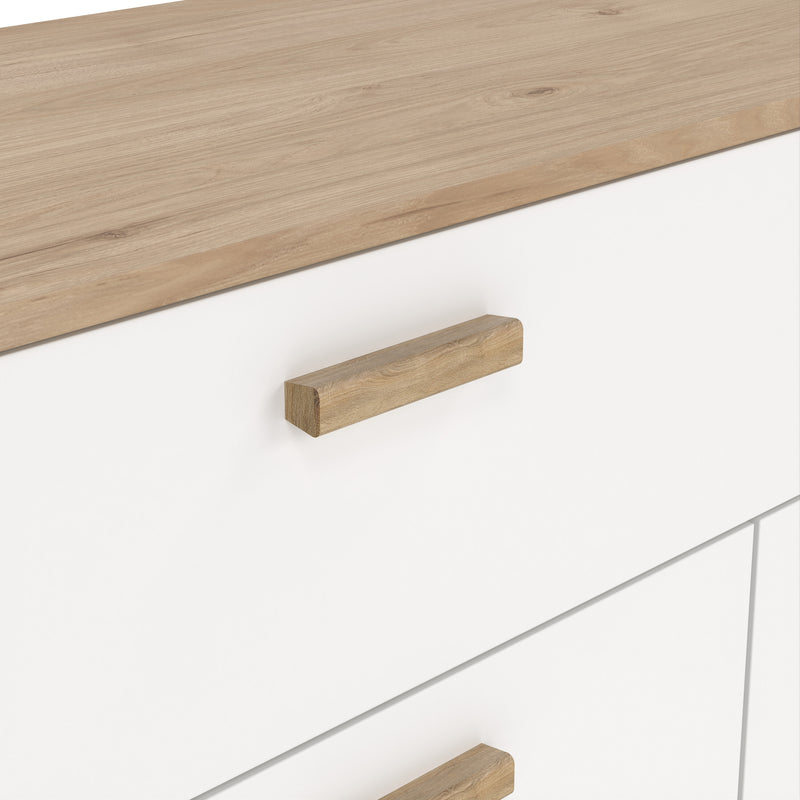 Ikast Sideboard 4 Doors + 1 Drawer in Jackson Hickory and White – image 9