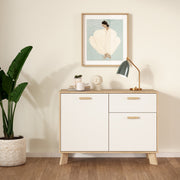 Ikast Sideboard 2 Doors + 1 Drawer in Jackson Hickory and White – image 8