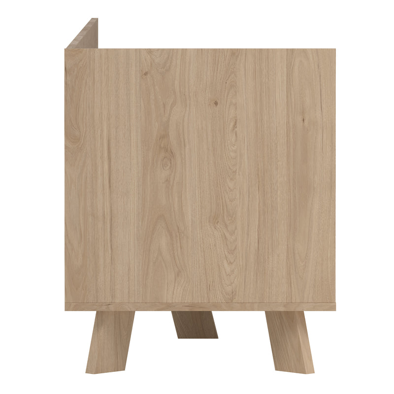 Ikast TV-unit with 1 Door + 2 Drawers in Jackson Hickory and White – image 4