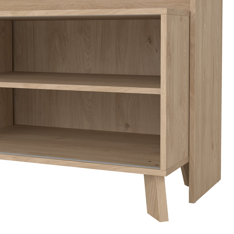 Ikast TV-Wall Unit with 2 Sliding Doors in Jackson Hickory and White – image 11