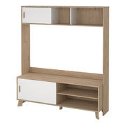 Ikast TV-Wall Unit with 2 Sliding Doors in Jackson Hickory and White – image 3
