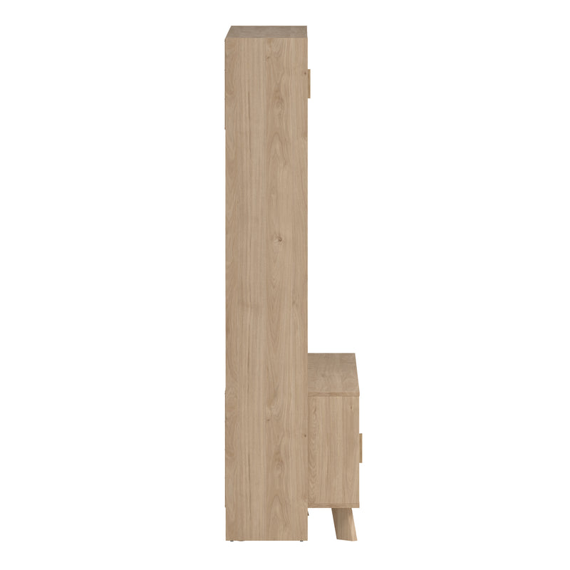 Ikast TV-Wall Unit with 2 Sliding Doors in Jackson Hickory and White – image 4