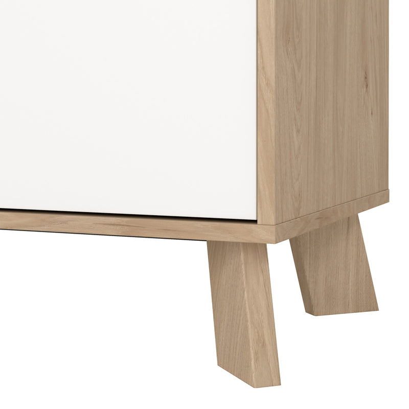 Ikast China Cabinet 2 Doors in Jackson Hickory and White – image 10