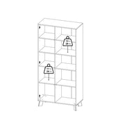 Ikast China Cabinet 2 Doors in Jackson Hickory and White – image 13