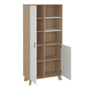 Ikast China Cabinet 2 Doors in Jackson Hickory and White – image 6