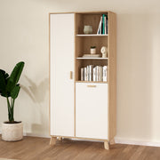 Ikast China Cabinet 2 Doors in Jackson Hickory and White – image 8