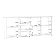 Bohol 3 Door 3 Drawer Large Sideboard – White – image 8