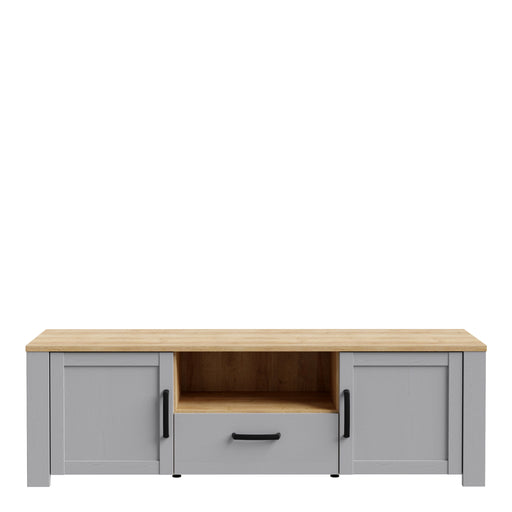 Bohol 2 Door 1 Drawer TV Unit – Grey – image 2