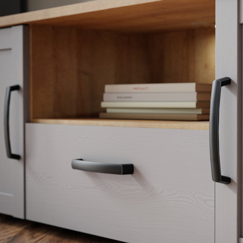 Bohol 2 Door 1 Drawer TV Unit – Grey – image 7