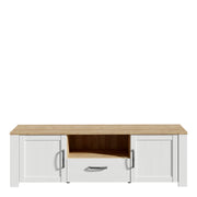 Bohol 2 Door 1 Drawer TV Unit – White – image 2