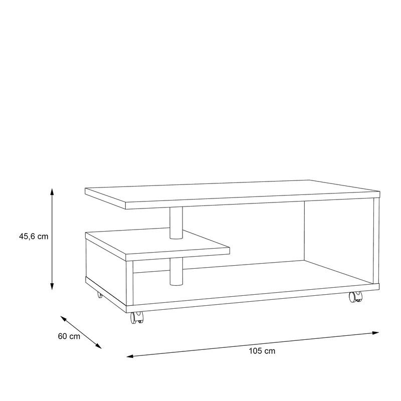 Bailey Coffee Table in Antique – Antique Oak – image 5