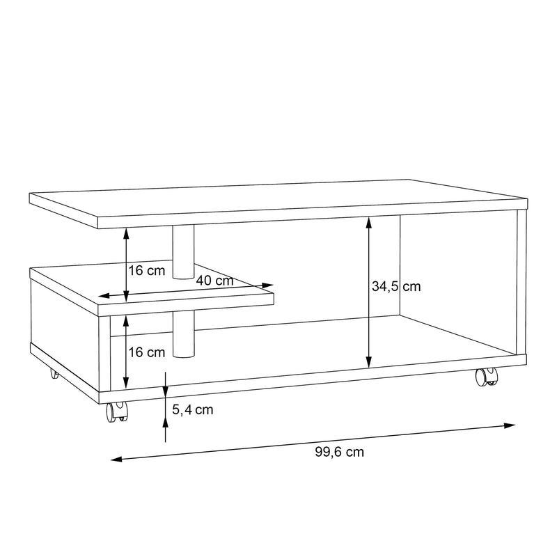 Bailey Coffee Table in Antique – Antique Oak – image 6