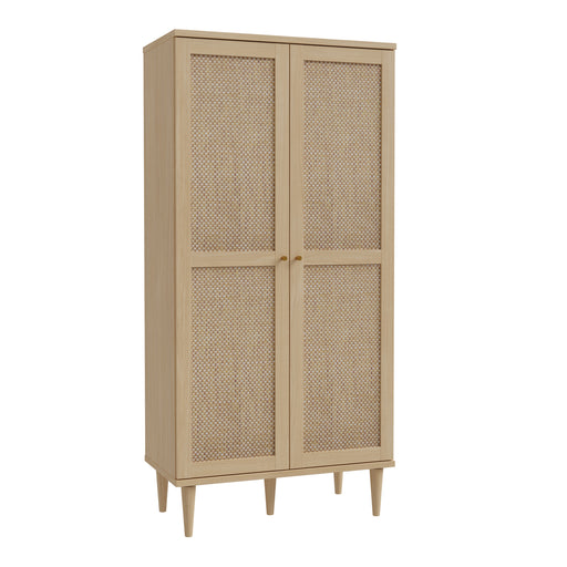 Calasetta 2 Door Display Cabinet in Rattan – image 1