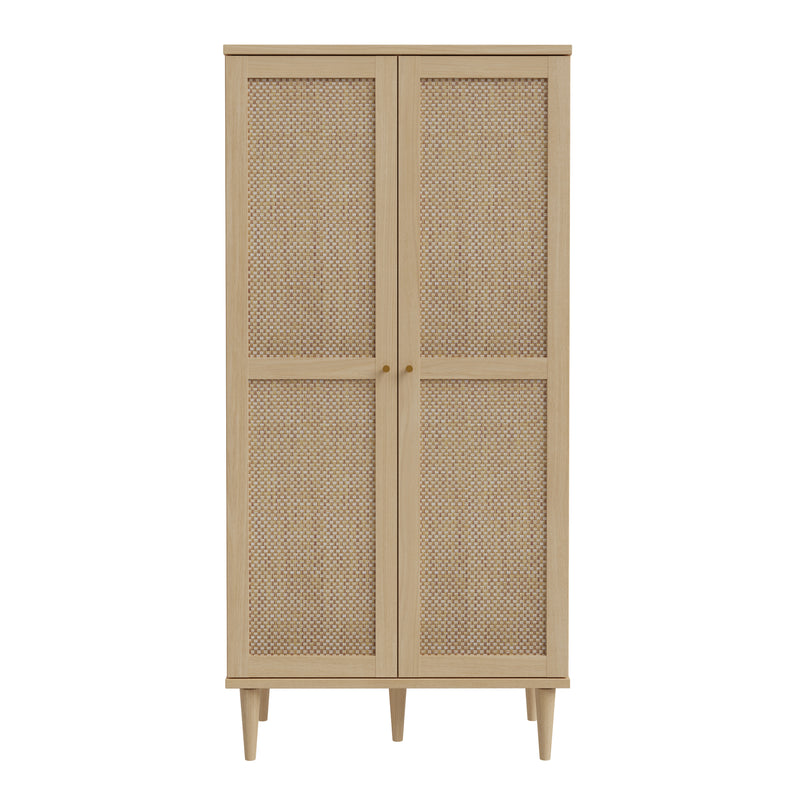Calasetta 2 Door Display Cabinet in Rattan – image 2