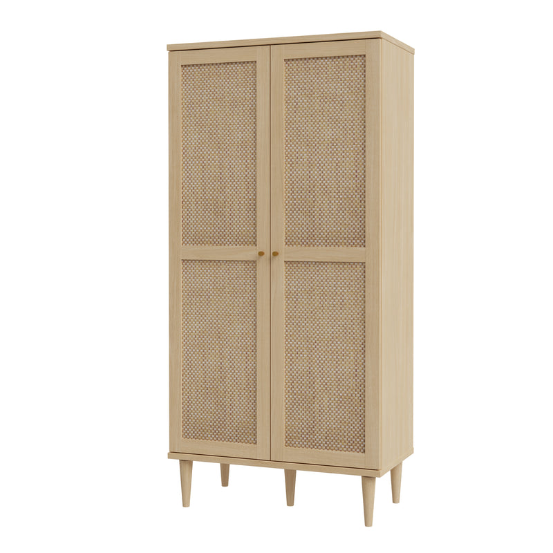 Calasetta 2 Door Display Cabinet in Rattan – image 3