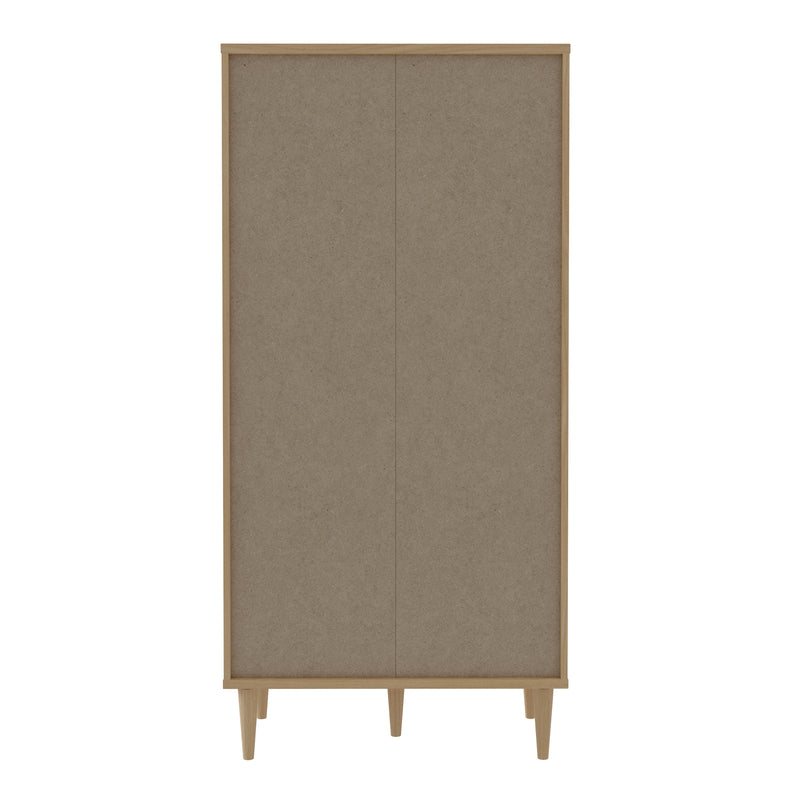 Calasetta 2 Door Display Cabinet in Rattan – image 4