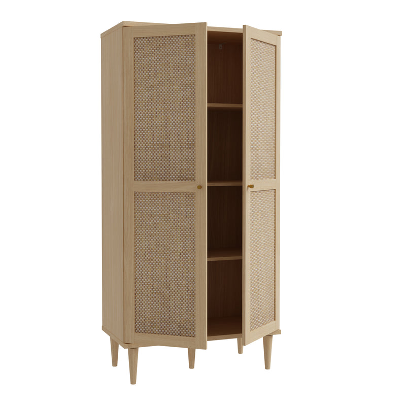 Calasetta 2 Door Display Cabinet in Rattan – image 5
