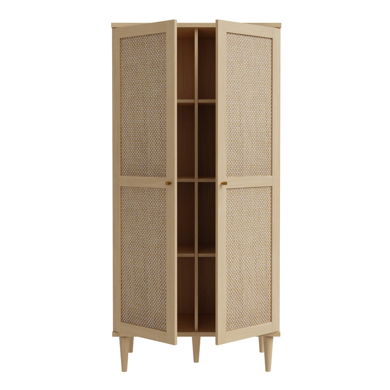 Calasetta 2 Door Display Cabinet in Rattan – image 6