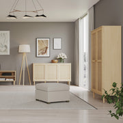 Calasetta 2 Door Display Cabinet in Rattan – image 7