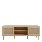Calasetta 2 Door 1 Shelf TV Unit in Rattan – image 2