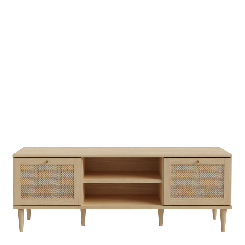 Calasetta 2 Door 1 Shelf TV Unit in Rattan – image 2