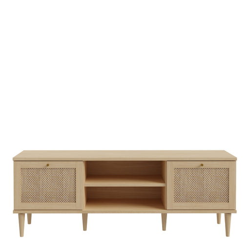 Calasetta 2 Door 1 Shelf TV Unit in Rattan – image 2