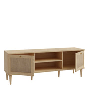 Calasetta 2 Door 1 Shelf TV Unit in Rattan – image 4