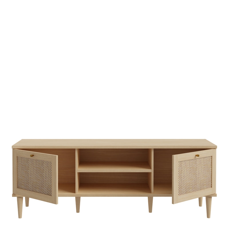 Calasetta 2 Door 1 Shelf TV Unit in Rattan – image 5