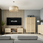 Calasetta 2 Door 1 Shelf TV Unit in Rattan – image 7