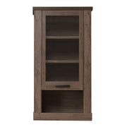 Corona 1 Door Wall Display Cabinet in Tabak Oak – image 2