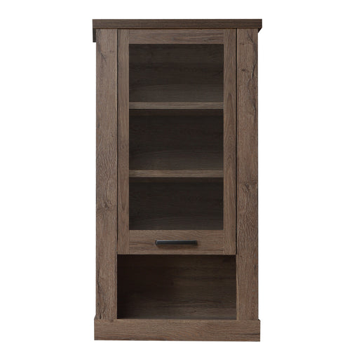 Corona 1 Door Wall Display Cabinet in Tabak Oak – image 2