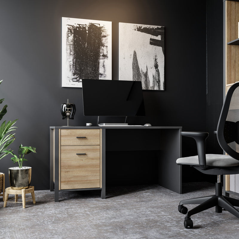 High Rock Desk in Matt Black/Riviera Oak – image 7