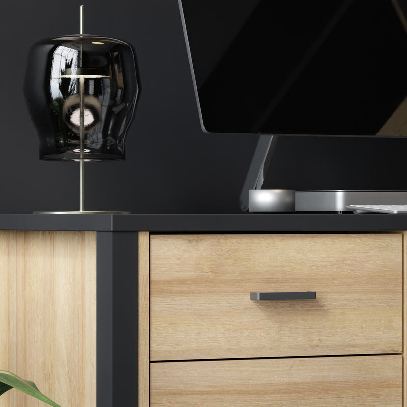 High Rock Desk in Matt Black/Riviera Oak – image 8