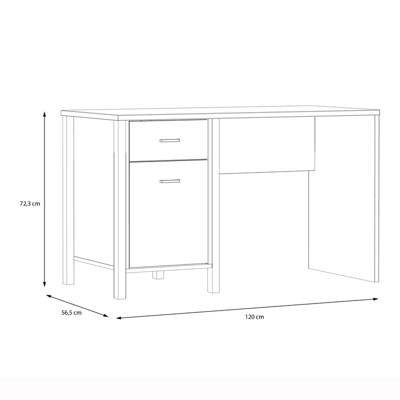 High Rock Desk in Matt Black/Riviera Oak – image 9