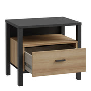 High Rock Bedside in Matt Black/Riviera Oak – image 4