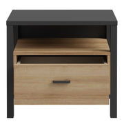 High Rock Bedside in Matt Black/Riviera Oak – image 5