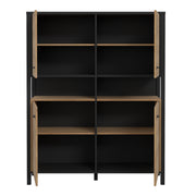 High Rock Storage Cabinet in Matt Black/Riviera Oak – image 4