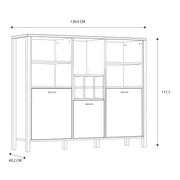 High Rock Shelf Unit in Matt Black/Riviera Oak – image 10