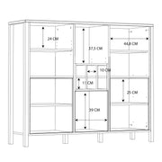 High Rock Shelf Unit in Matt Black/Riviera Oak – image 11
