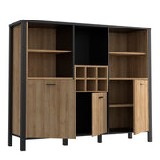 High Rock Shelf Unit in Matt Black/Riviera Oak – image 4