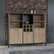 High Rock Shelf Unit in Matt Black/Riviera Oak – image 8