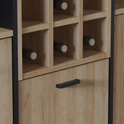 High Rock Shelf Unit in Matt Black/Riviera Oak – image 9