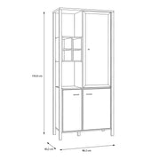 High Rock Display Cabinet in Matt Black/Riviera Oak – image 11