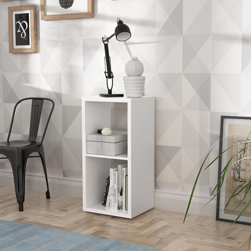 Mauro 1 Shelf Storage Unit in Artisan – Matt White – image 3